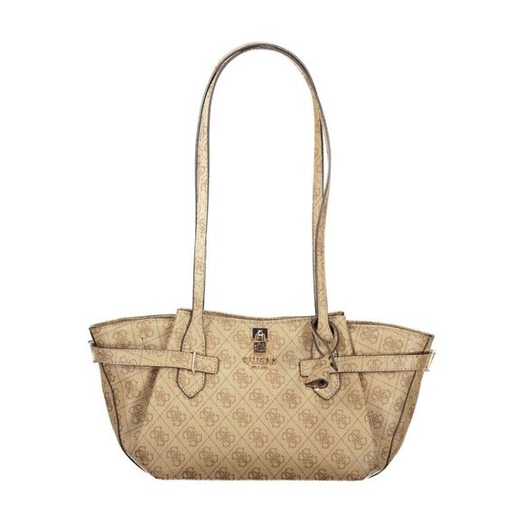 Guess Jeans Beige Polyurethane Women Women's Handbag